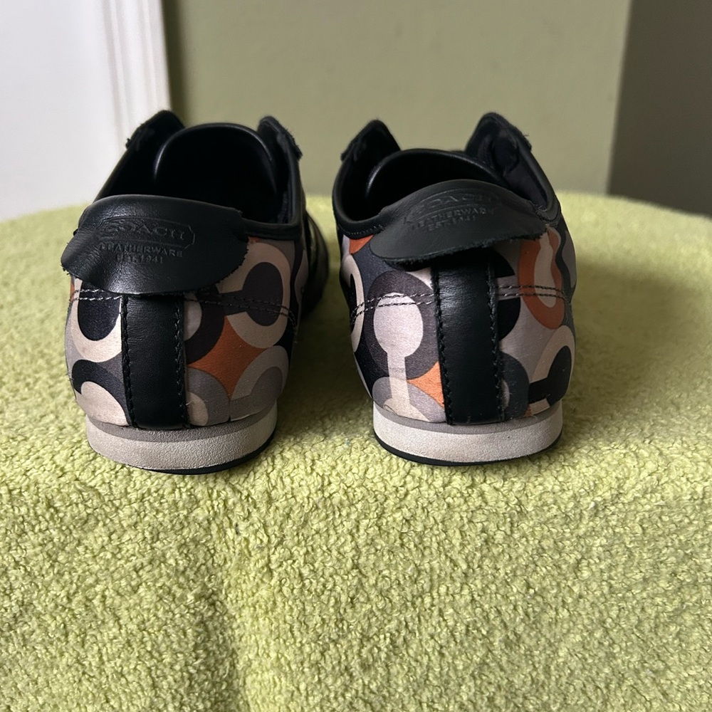 Coach Paxton Black and Multicolor Patterned Sneakers - Picture 8 of 14